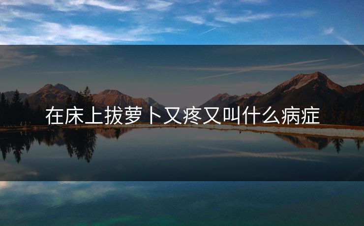 在床上拔萝卜又疼又叫什么病症